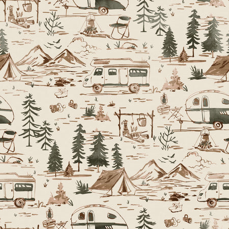 Happy Camper Wallcovering - Sienna Trail