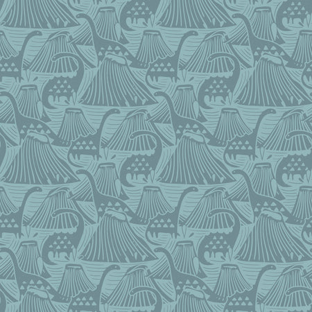 Mesozoic Mist Wallcovering - Lagoon