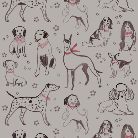 Puppy Playdate Wallcovering - Muddy Paws