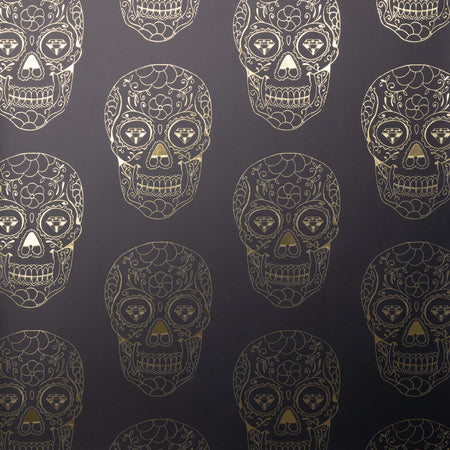 Calaveras Wallcovering - Obsidian Gold