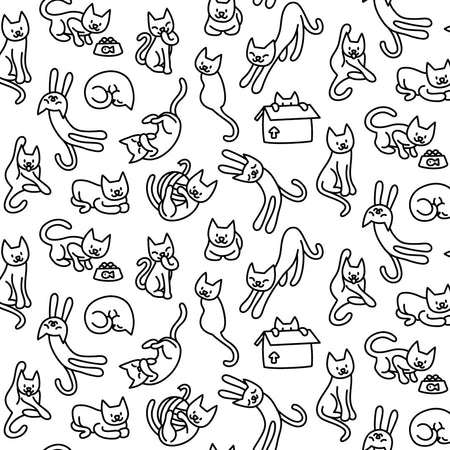 Cat Person Wallcovering - Tuxedo