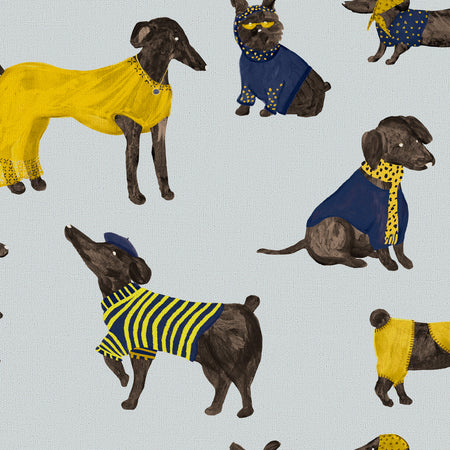 Haute Dog Wallcovering - Primary Pop