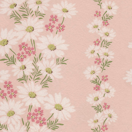 Lazy Daisies Wallcovering - Pink