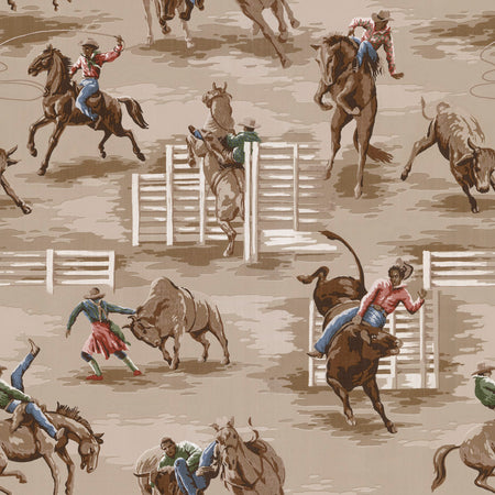 Round-Up Rodeo Wallcovering - Sand