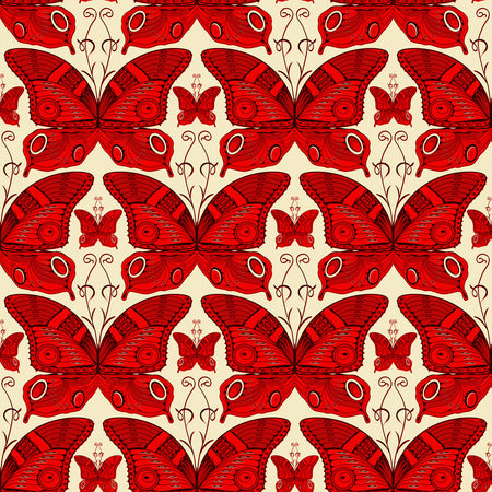 Painted Lady Wallcovering - Rouge