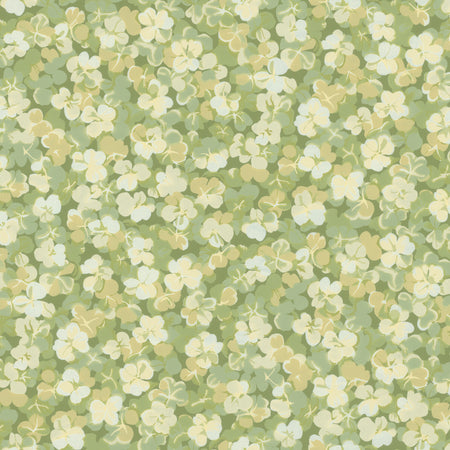 Green Floral Wallcovering