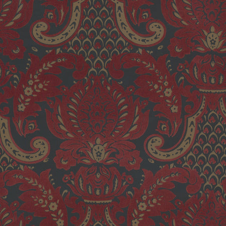 Stately Damask Wallcovering