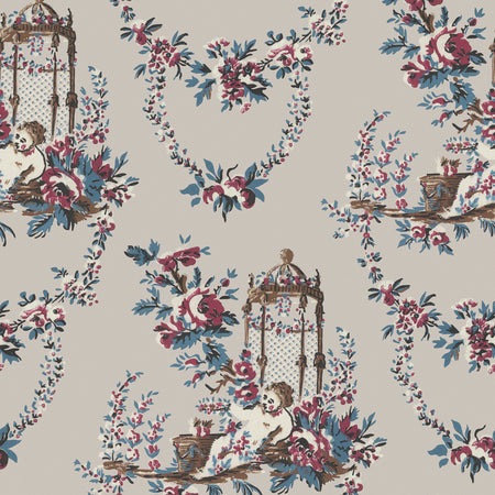 Garden Pavilion Wallcovering - Parlor Taupe