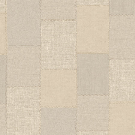 Sartorial Patch Wallcovering - Parchment