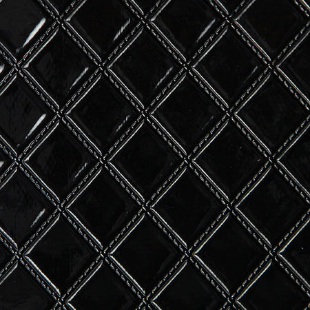 Quilted Vinyl Wallcovering - Black