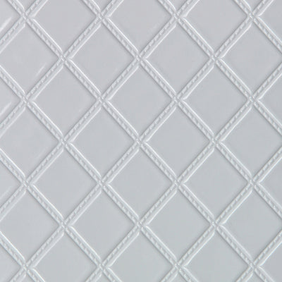 Quilted Vinyl Wallcovering - White