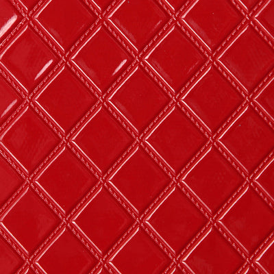 Quilted Vinyl Wallcovering - Red