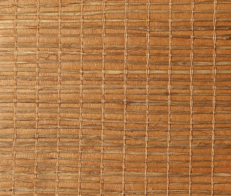 Red Walnut Grasscloth Wallcovering