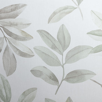 Watercolor Leaves - Muted Mint Wallcovering