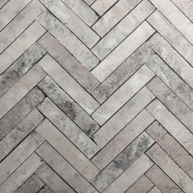 Herringbone Brick - Charcoal Wallcovering | Astek