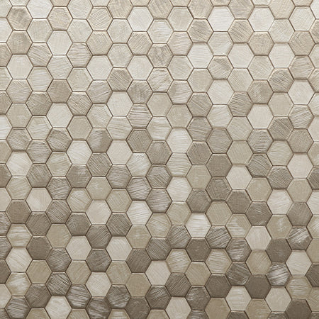 Hexa - Mixed Metals Wallcovering
