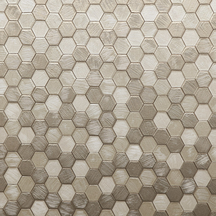 Hexa - Mixed Metals Wallcovering | Astek