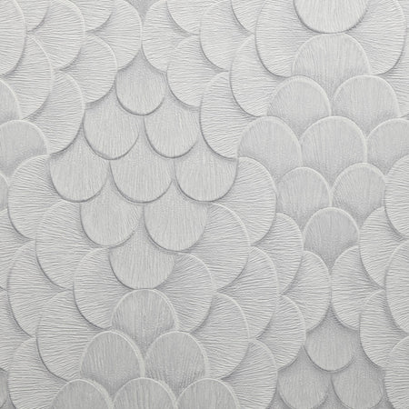 Elysian Feathers - Pearl Grey Wallcovering