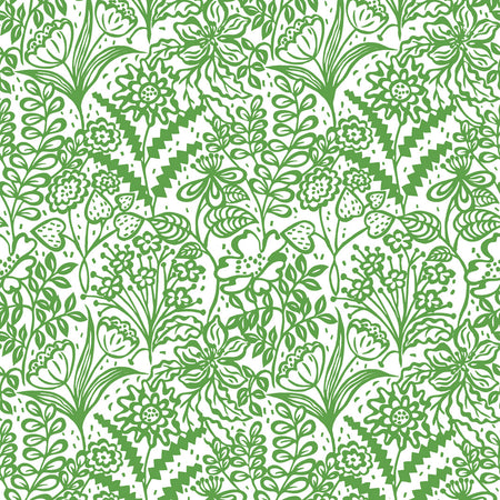 Floral Fandango Wallcovering - Leaf