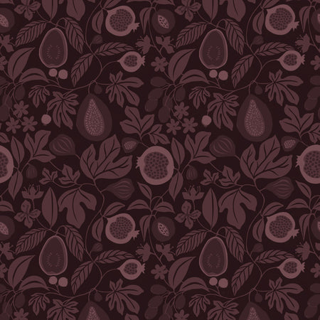 Folk Fruit Wallcovering - Wine