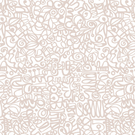 Graffiti Wallcovering - Grey