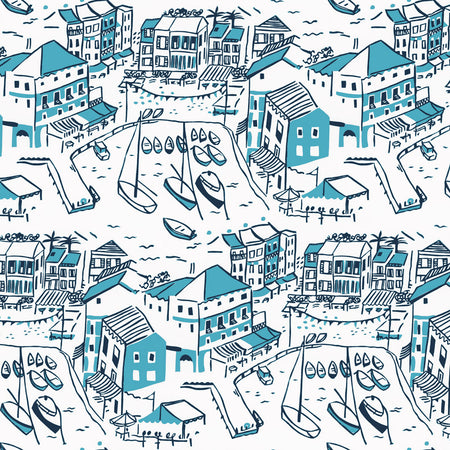 Portofino Wallcovering - Indigo