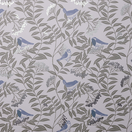 Birds in the Rowan Tree Wallcovering - Winter