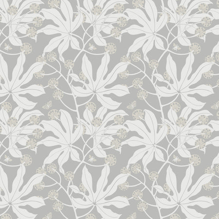 Fatsia Wallcovering - Frost