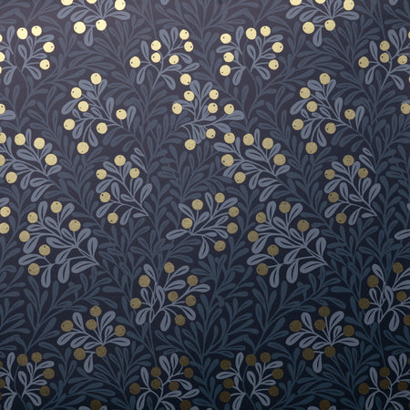 Fruit Botanical Wallcovering - Midnight