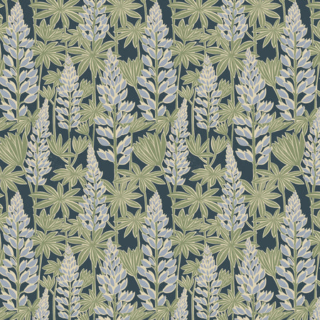 Talbo Lupins Wallcovering - Peacock
