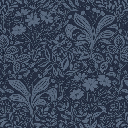 Botanical Garden Wallcovering - Denim