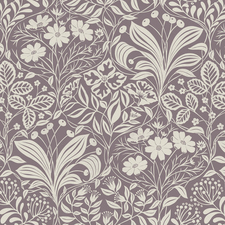 Botanical Garden Wallcovering - Lilac