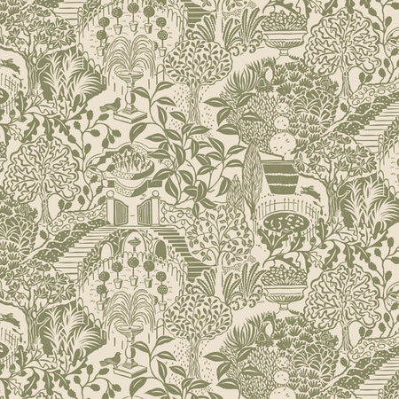 Enchanted Garden Wallcovering - Olive