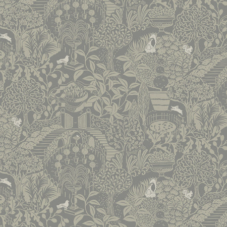 Enchanted Garden Wallcovering - Stone