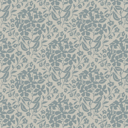 Posy Patchwork Wallcovering - Mist