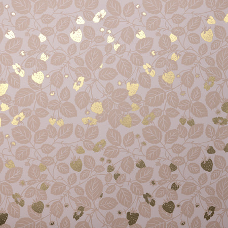 Wild Strawberry Wallcovering - Champagne
