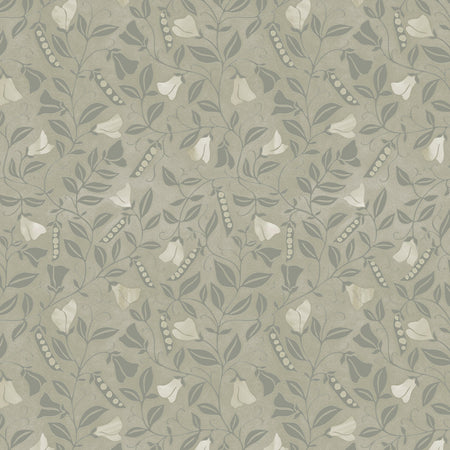 Wild Sweet Pea Wallcovering - Sage