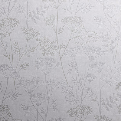 Meadow - Snow Wallcovering