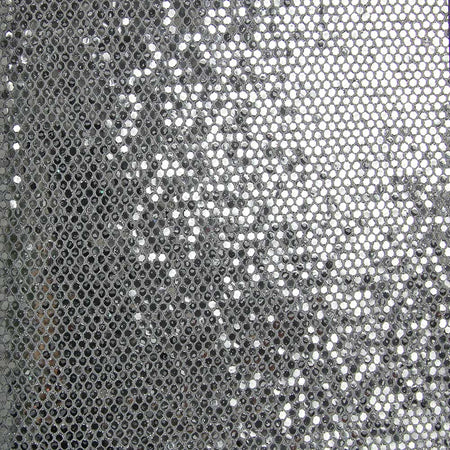 Reflective Silver Sequins Wallcovering
