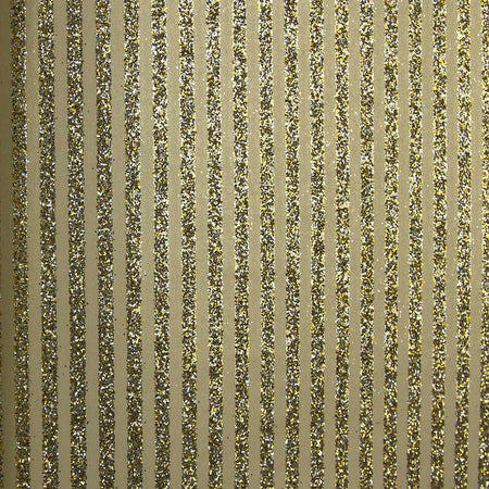Gold Glitter Stripes Wallcovering