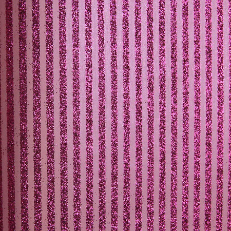 Pink Glitter Stripes Wallcovering