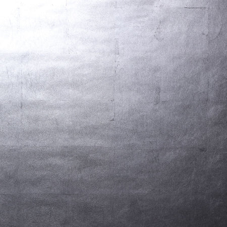 Pewter Metal Leaf Wallcovering