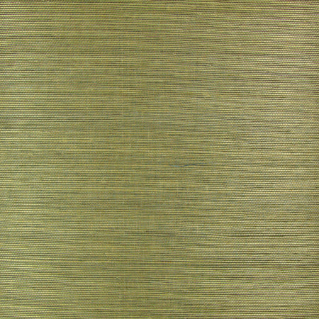 Rural Green Grasscloth Wallcovering