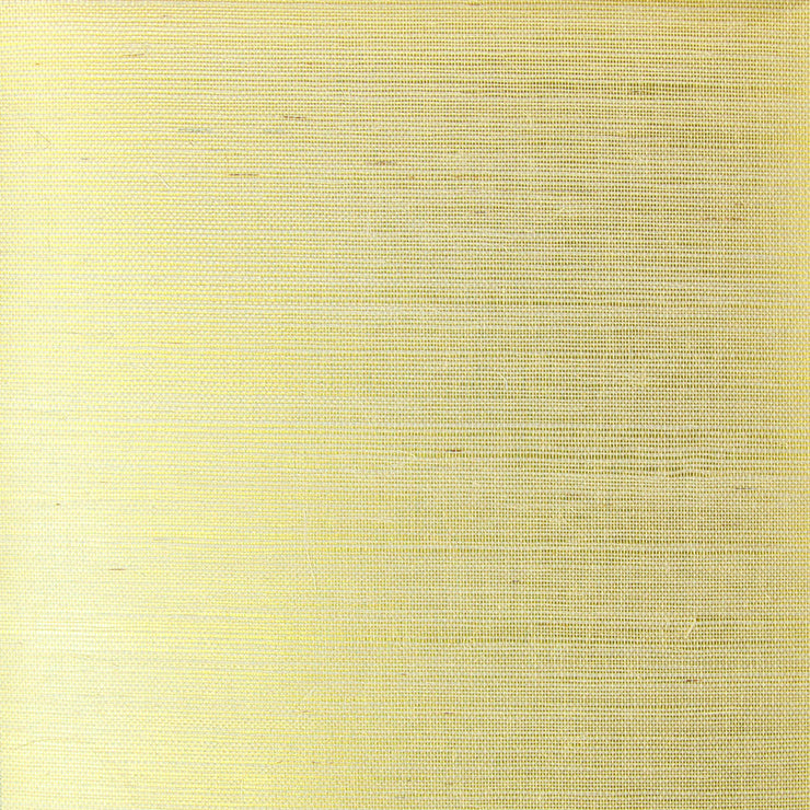 Butter Yellow Grasscloth Wallcovering