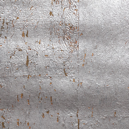 Metal Cork Wallcovering - Silver with Copper