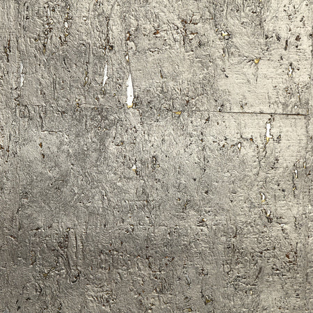 Metal Cork Wallcovering - Warm Silver