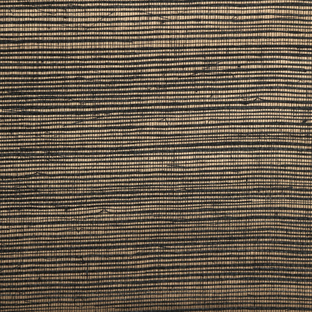 Metal Back Sisal Wallcovering - Black and Beige