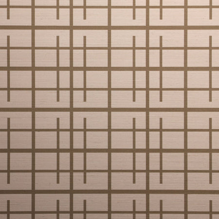 Soshi Grasscloth Wallcovering - Golden Brown
