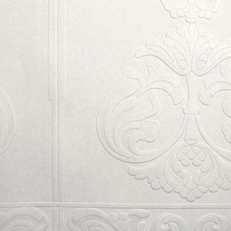 Dado Panel Baroque Paintable Embossed Wallcovering