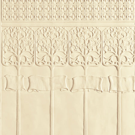 Art Nouveau Dado Paintable Embossed Wallcovering